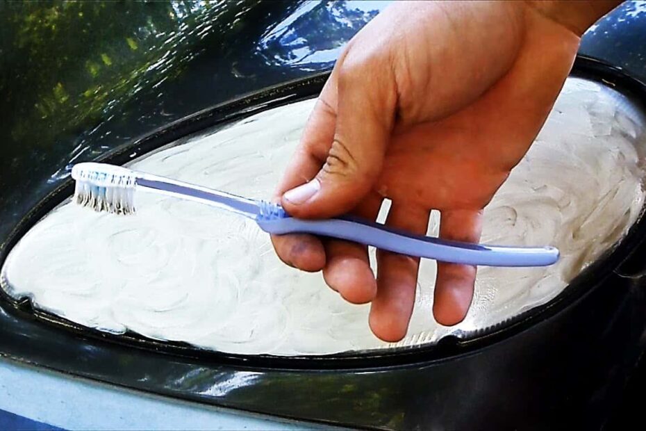 Clean your headlights with toothpaste