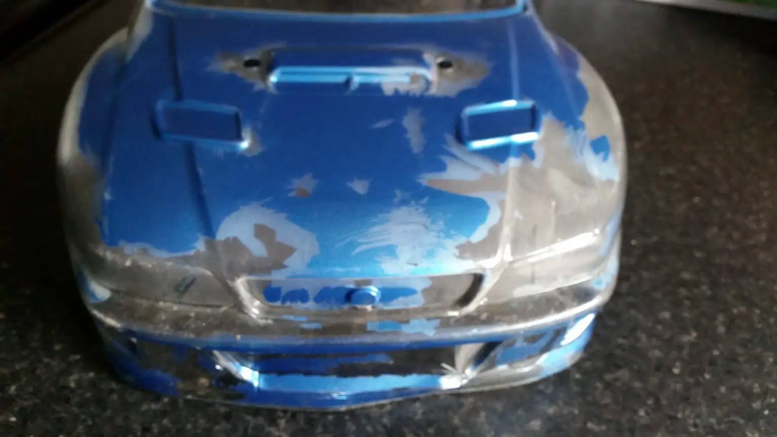 how to remove paint from rc car body