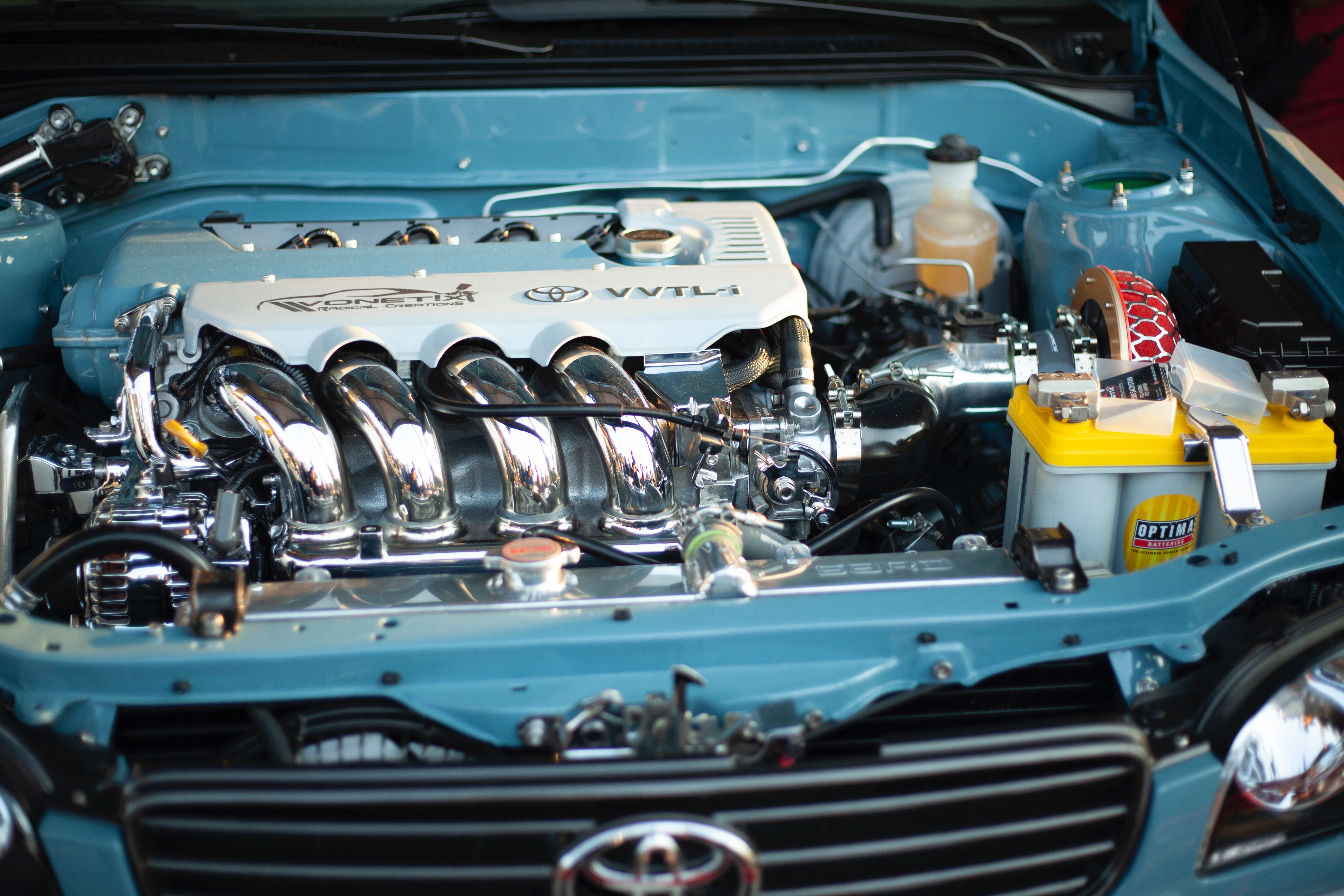 Photo Of A Clean Car Engine · Free Stock Photo